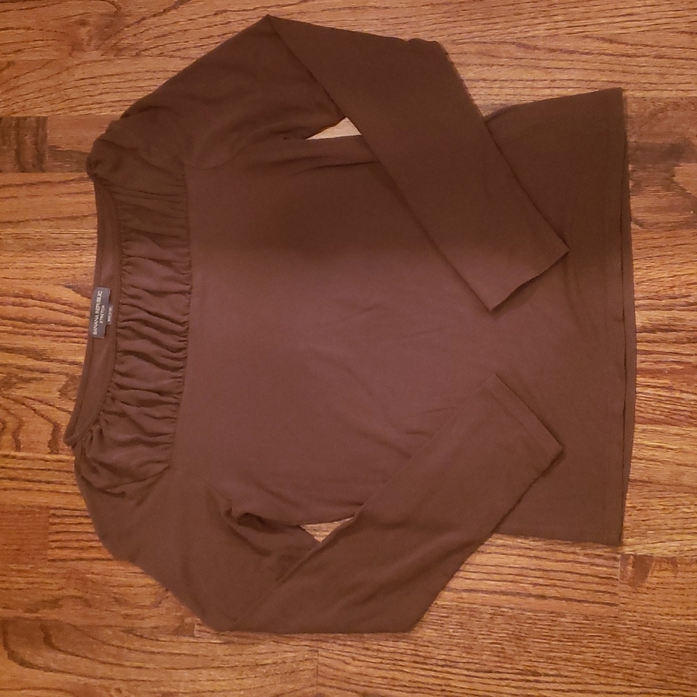 Stretchy brown Banana Republic blouse